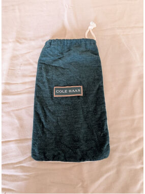 Cole Haan Dust Bag Drawstring Storage Shoe Bag Travel Pouch Velour